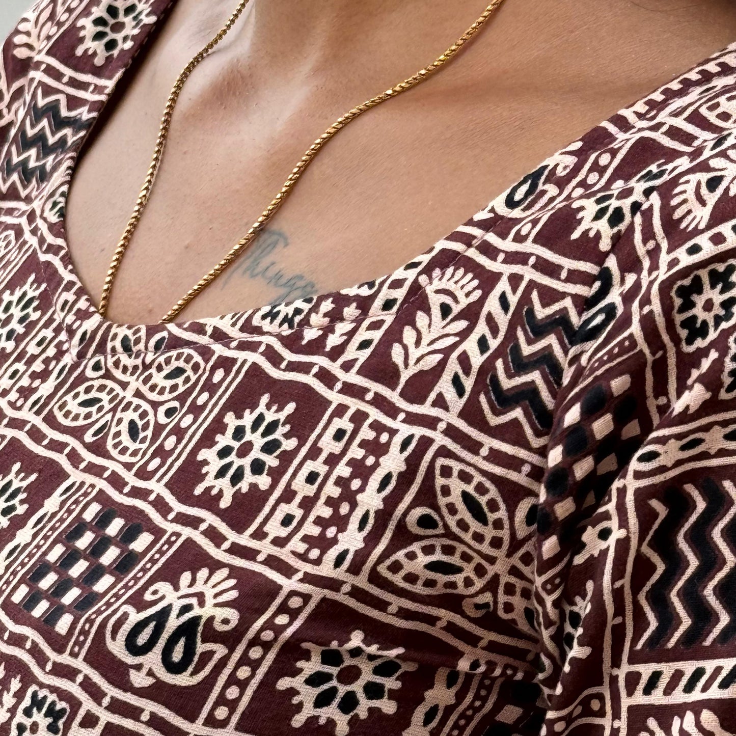 Uram Side Knot Long Kurti