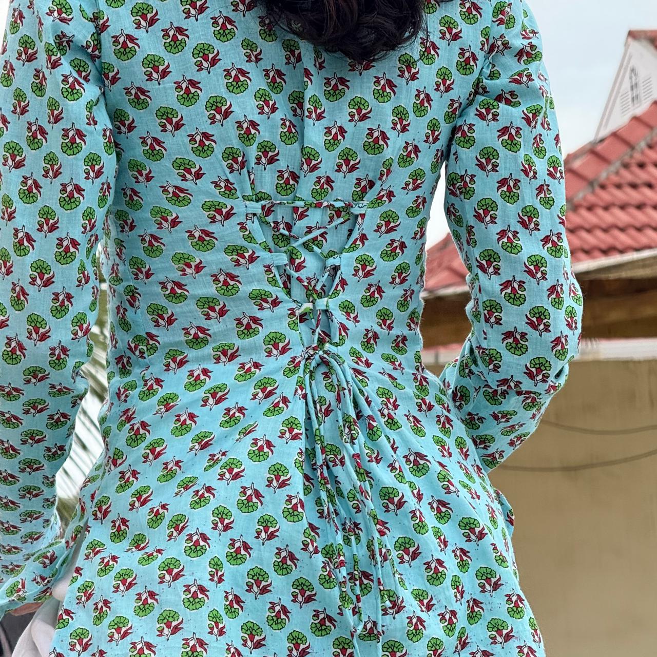 Nilani Cinch Full Sleeve Short Kurti