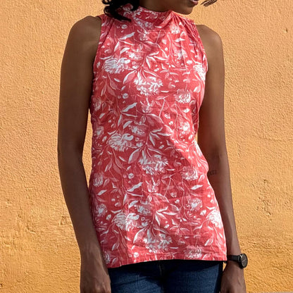 Paavai Cinch Sleeveless Short Kurti